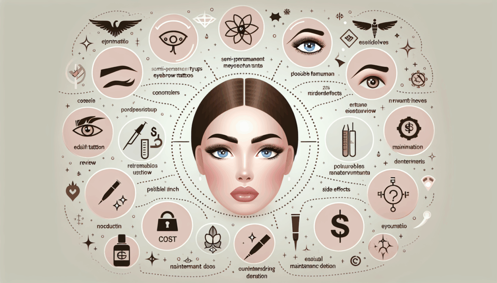 반영구 눈썹문신 전후 비교